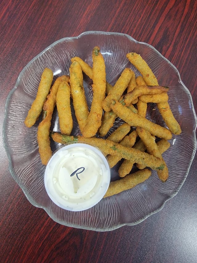 Fried green beans.